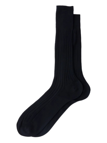  Prada Ribbed Cotton Socks - Blue 