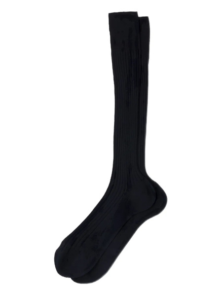  Prada Ribbed Knee-high Socks - Blue 