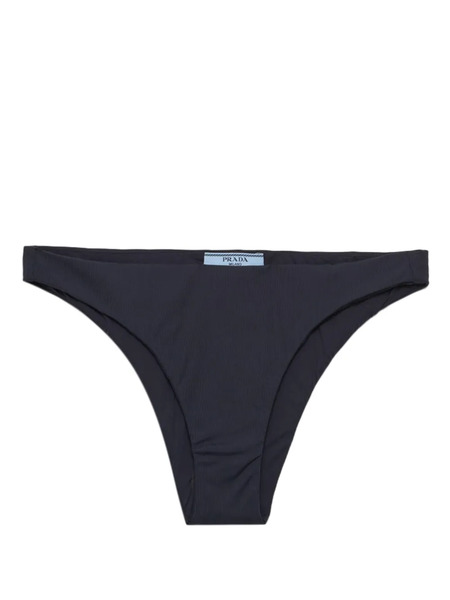  Prada Ribbed-knit Bikini Bottom - Blue 