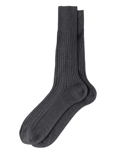  Prada Ribbed-knit Socks - Grey 