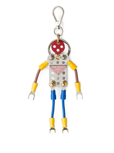  Prada Robot-charm Keyring - White 