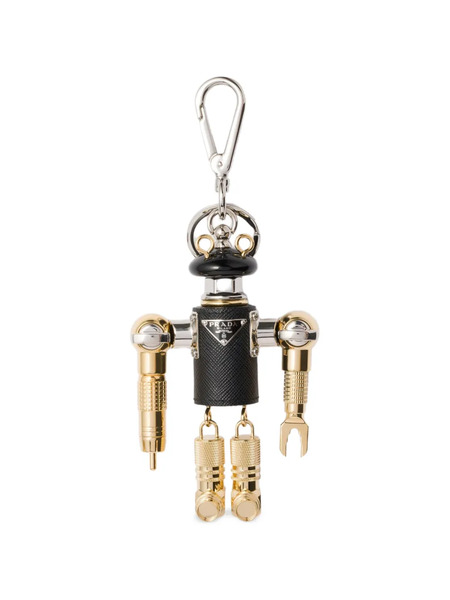  Prada Robot Key Ring Charm - Black 