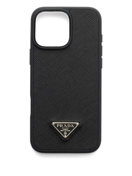  Prada Saffiano Iphone 16 Pro Max Case - Black 