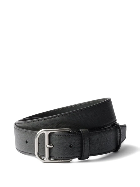  Prada Saffiano Leather Belt - Grey 