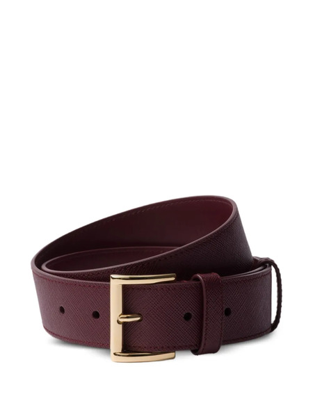  Prada Saffiano Leather Belt - Red 