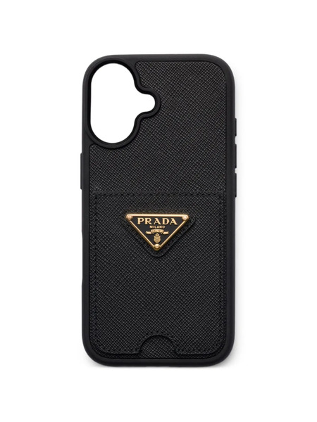  Prada Saffiano Leather Case For Iphone 17 - Black 