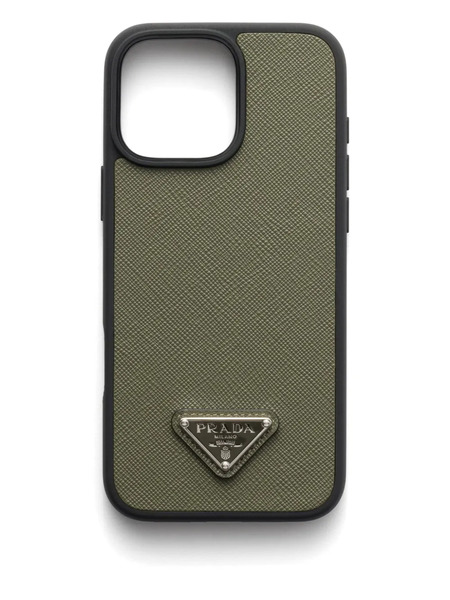  Prada Saffiano Leather Iphone 16 Pro Max Case - Green 
