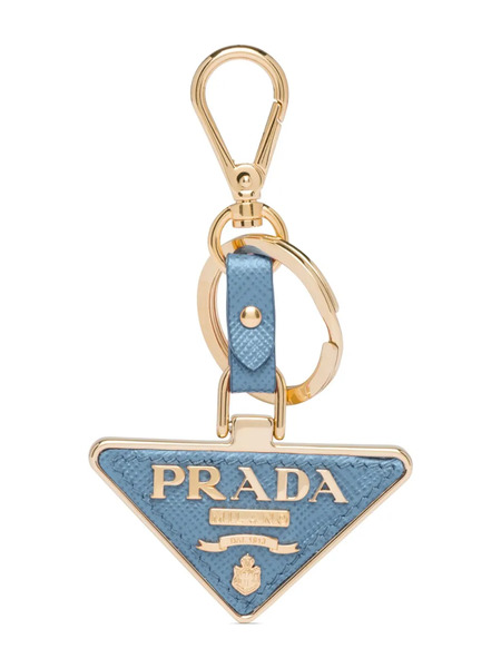  Prada Saffiano Leather Keychain - Blue 