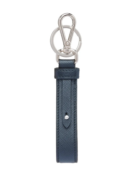  Prada Saffiano Leather Keyring - Blue 