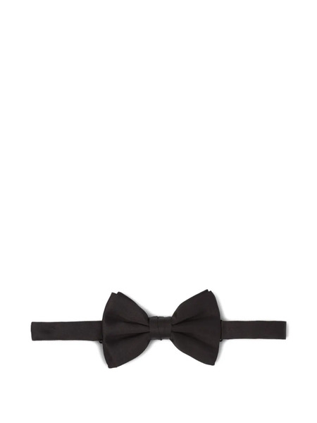  Prada Satin Bow Tie - Black 