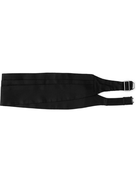  Prada Satin Tuxedo Cummerbund - Black 