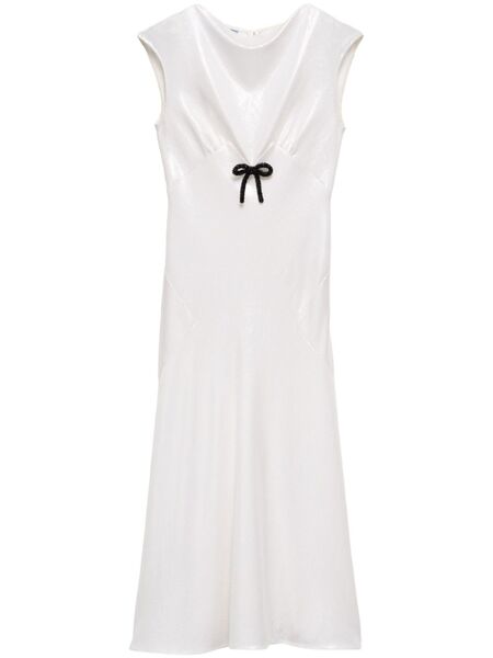  Prada Sequined Midi Dress - White 