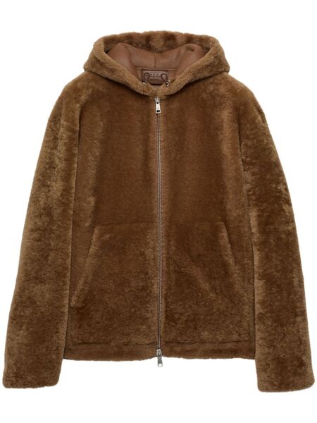  Prada Shearling Jacket - Brown 