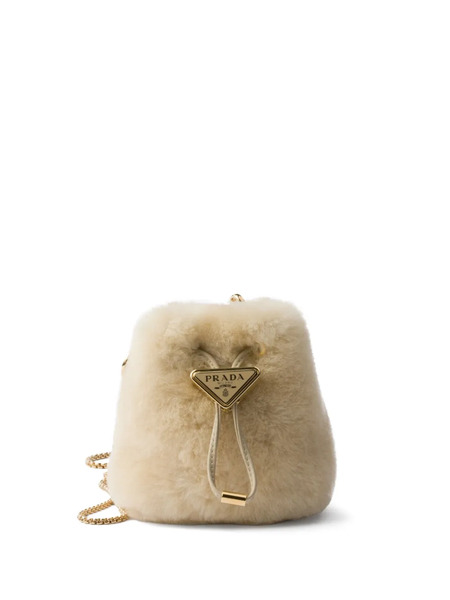  Prada Shearling Mini Bag - Neutrals 
