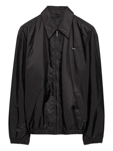  Prada Shirt-style Collar Padded Jacket - Black 