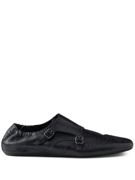  Prada Shuffle Monk Shoes - Black 