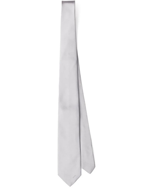  Prada Silk Satin Tie - Grey 