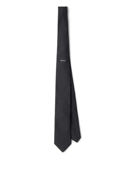  Prada Silk Tie - Grey 