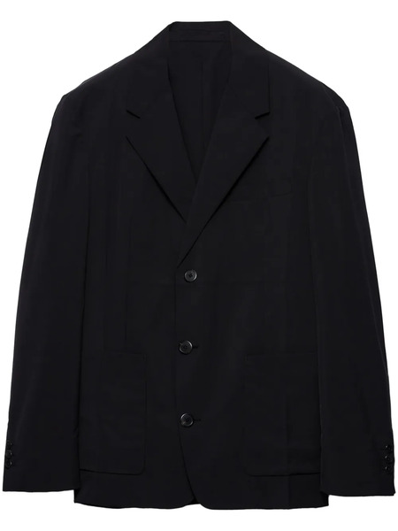  Prada Single-breasted Blazer - Black 