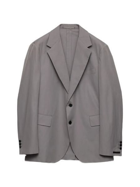  Prada Single-breasted Cotton Jacket - Grey 