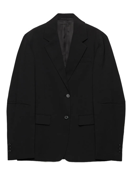  Prada Single-breasted Wool Blazer - Black 