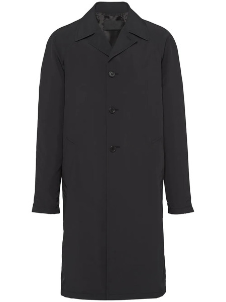  Prada Single-breasted Wool Coat - Black 