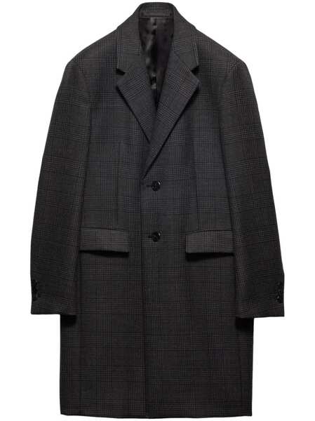  Prada Single-breasted Wool Coat - Grey 