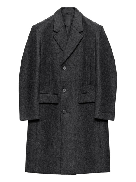  Prada Single-breasted Wool Coat - Grey 
