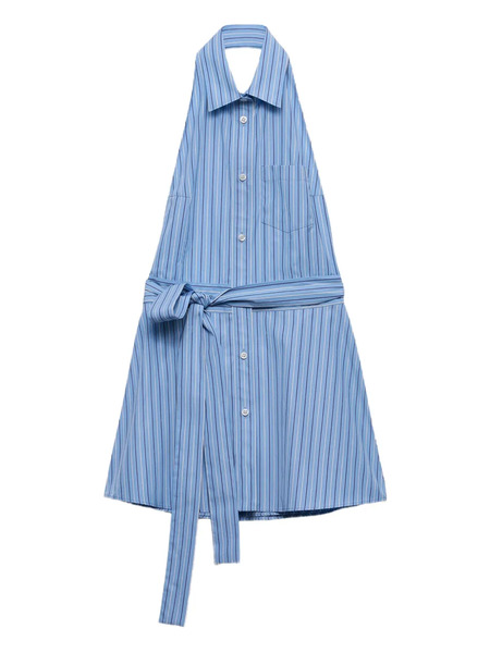  Prada Sleeveless Striped Shirt - Blue 