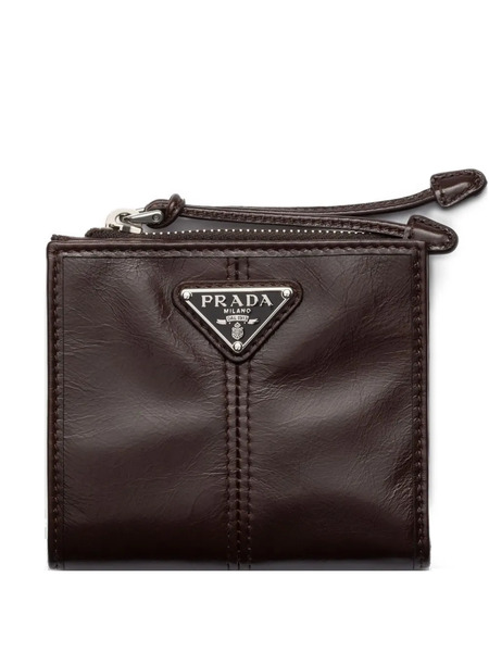 Prada Small Leather Wallet - Brown 