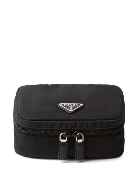  Prada Small Re-nylon Zipper Pouch - Black 