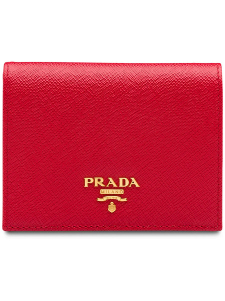  Prada Small Saffiano Leather Wallet - Red 