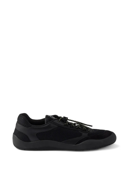  Prada Speedrock Panelled Sneakers - Black 