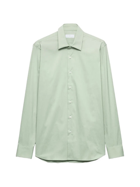  Prada Stretch Cotton Shirt - Green 