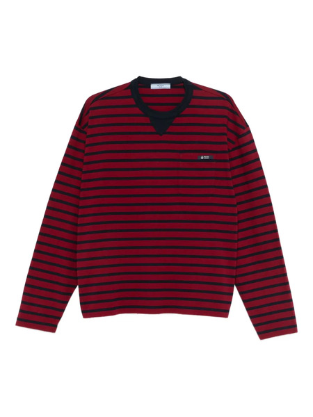  Prada Striped Pocket T-shirt - Red 