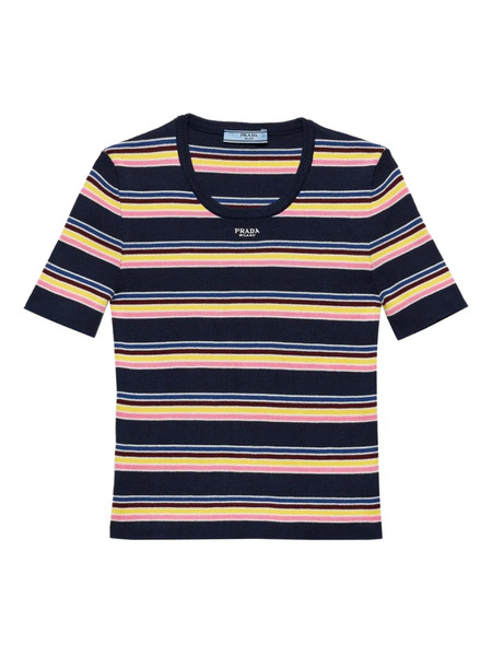 Prada Striped T-shirt - Blue 