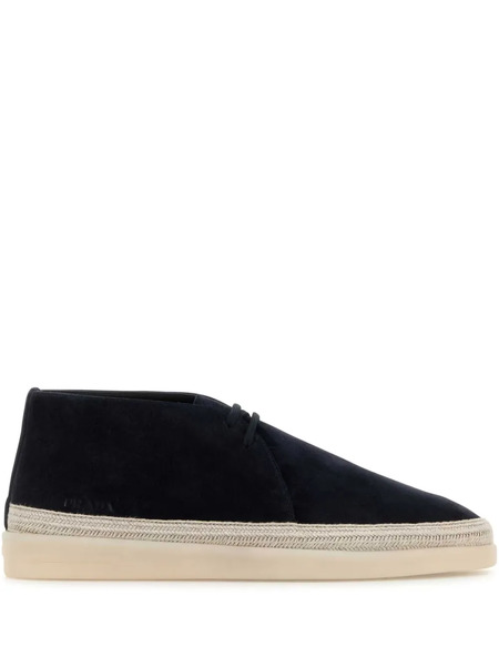  Prada Suede Ankle Boots - Blue 