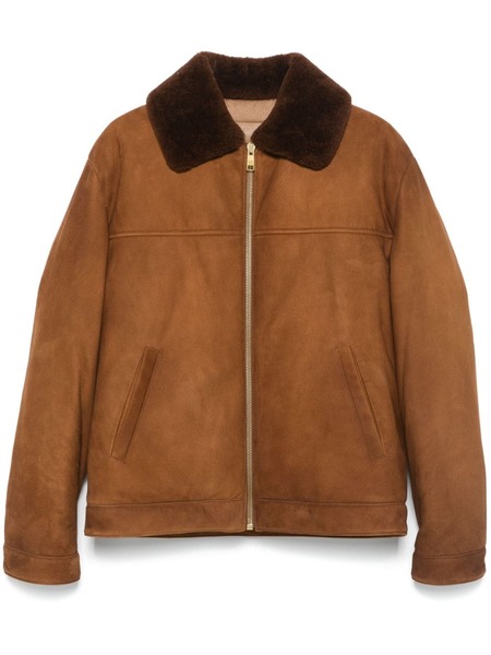  Prada Suede Jacket - Brown 