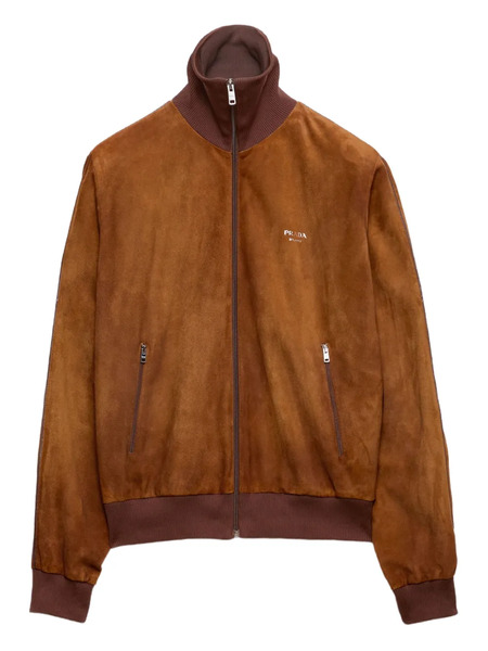  Prada Suede Jacket - Brown 
