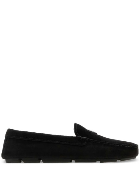  Prada Suede Loafers - Black 