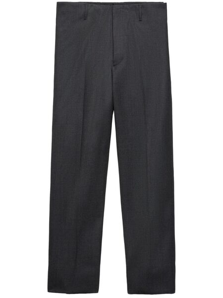  Prada Tailored Wool Trousers - Grey 