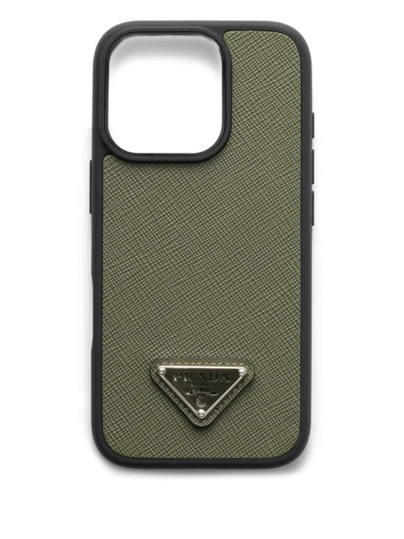  Prada Textured Iphone 16 Pro Case - Green 