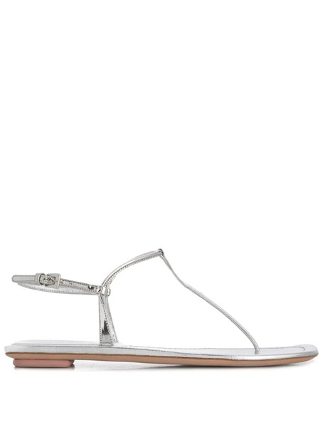  Prada Thong Sandals - Silver 