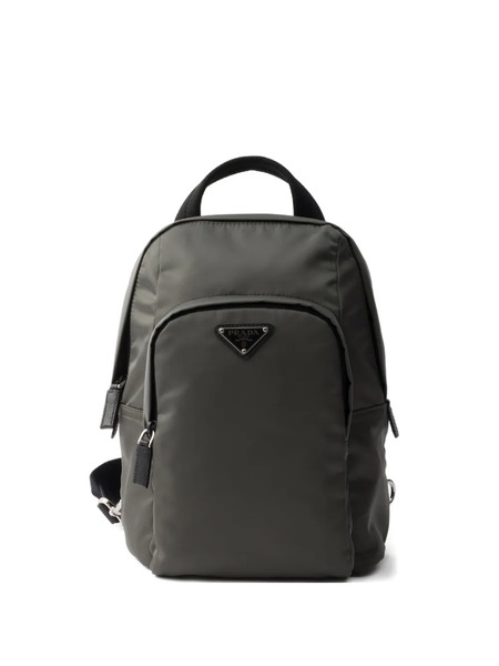  Prada Triangle-logo Backpack - Green 