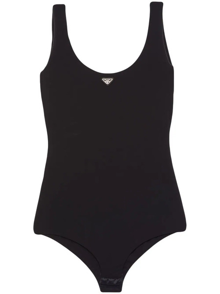  Prada Triangle-logo Bodysuit - Black 