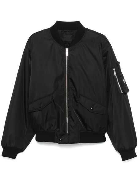  Prada Triangle-logo Bomber Jacket - Black 