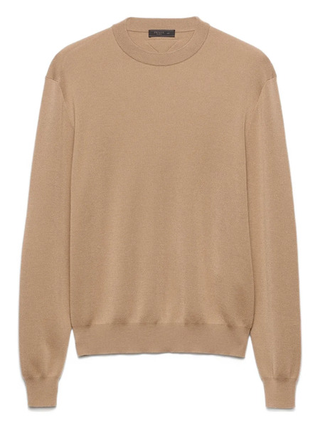  Prada Triangle-logo Cashmere Sweater - Brown 