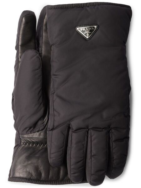  Prada Triangle-logo Gloves - Black 
