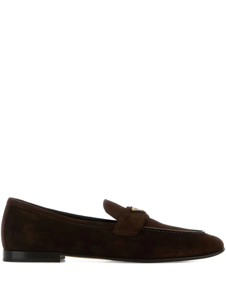  Prada Triangle-logo Loafers - F0003|moro 