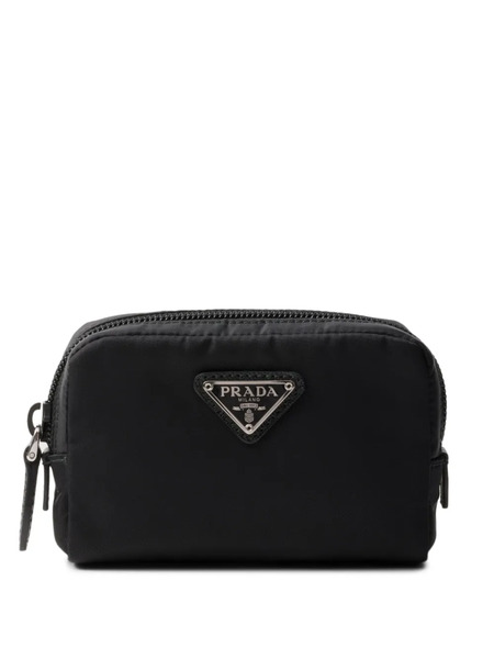  Prada Triangle-logo Pouch - Black 